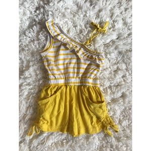 Pink House Striped Romper